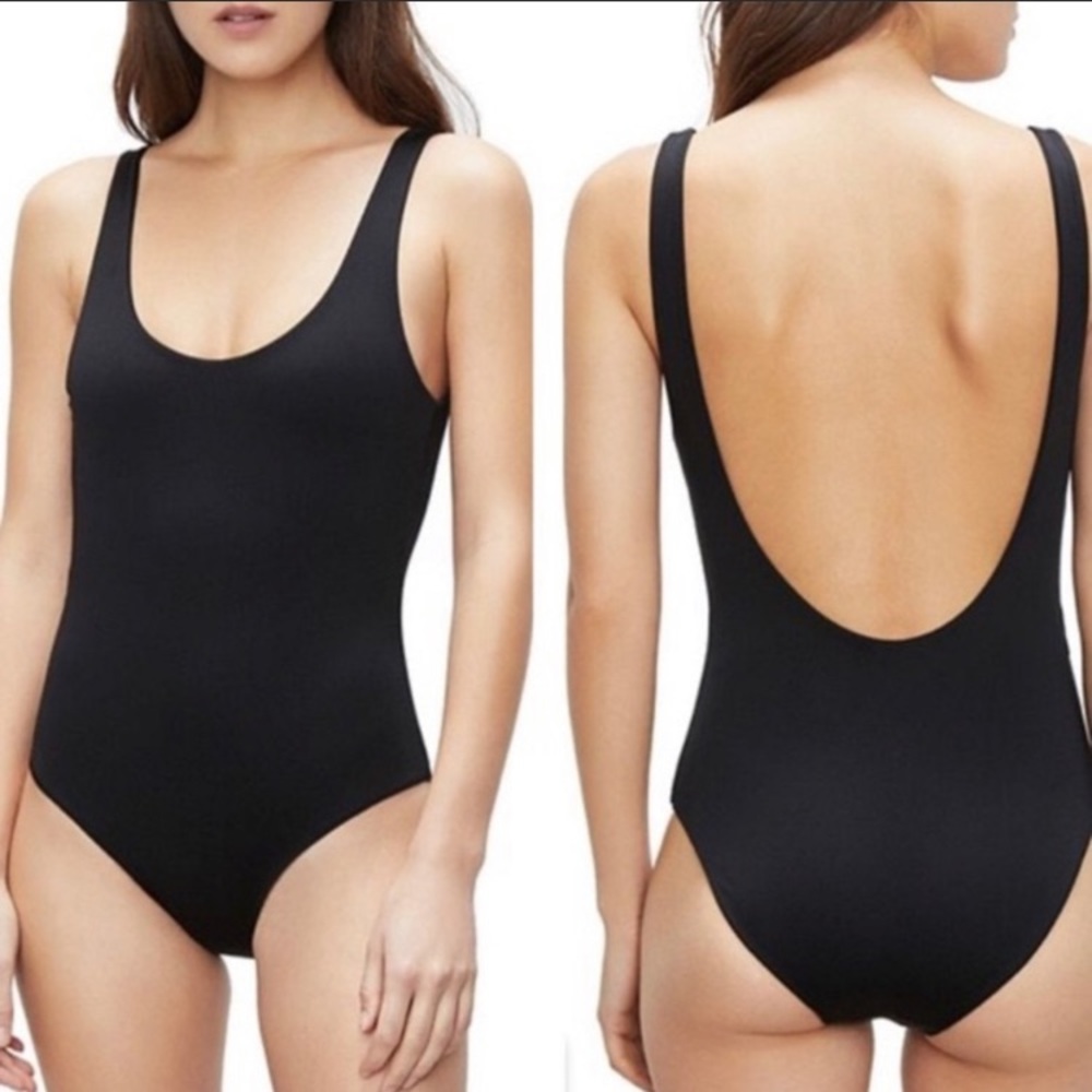 ONIA Black Kelly One Piece Swimsuit Large NEW